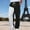 Black, variant on Generic Mens Baggy Fleece Sweatpants Fashion Color Block Loose Fit Wide Leg Pants Elastic Waist Drawstring Straight Pant