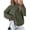 Army Green, variant on Cable Knit Sweaters for Women, Oversized Chunky Knitted Crewneck Pullover Long Sleeve Casual Tops, Loose Fit Fall Winter Sweater for Work, Travel, Home, Daily Wear - Cream,L