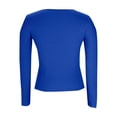 thumbnail image 6 of vigerkar Womens Long Sleeve Shirts Blouses Fall Fashion Ribbed Basic Tops Winter Clothes (Blue, S), 6 of 6