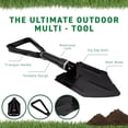 thumbnail image 2 of 72HRS Explorer Shovel - Survival Gear Folding Shovel - Snow Shovel for Car - Small Shovels for Digging - Camping, Garden, and Recovery Tool - Tactical Mini Camp Shovel, 2 of 6
