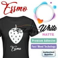 thumbnail image 1 of ESSMO WHITE Matte Solid Heat Transfer Vinyl HTV Sheet T-Shirt 20" Wide Iron On Heat Press DP02 20"x36", 1 of 7