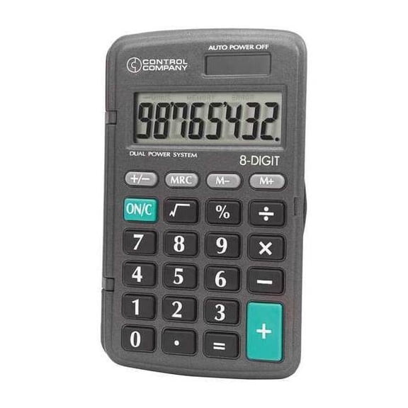Control Co Calculator,Pocket,4-1/4 In. 6023