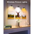 WILLED Picture Lights for Wall, 1200mAh Rechargeable Battery Operated