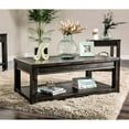 thumbnail image 2 of Furniture of America Deston Wood 1-Shelf Coffee Table in Antique Black, 2 of 7