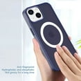 thumbnail image 5 of iPhone 14 Plus Clear Magnetic Transparent Case Rugged Lightweight Slim Shockproof Transparent Heavy Duty Case for iPhone 14 Plus, Navy, 5 of 7