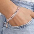 thumbnail image 2 of Oro de 18 quilates Pulsera de moda con circonita cúbica chapada para mujer - Pulseras de oro rosa y blanco Regalo de joyería para niñas, adolescentes, mujeres, esposas, madres, hermanas, 2 of 5