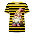 thumbnail image 5 of TaTaai Women Plus Size Available Bee Festival Print T Shirts Loose Casual Round Neck Short Sleeve Random Print Soft Stretchy Tops for Daily Party Holiday Outfits Gift, 5 of 5