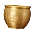 thumbnail image 2 of Cuenco de latón, cuenco de Feng Shui, decoración del hogar, regalo, cuenco de riqueza, lavabo para el Festival de Primavera, 2 of 9