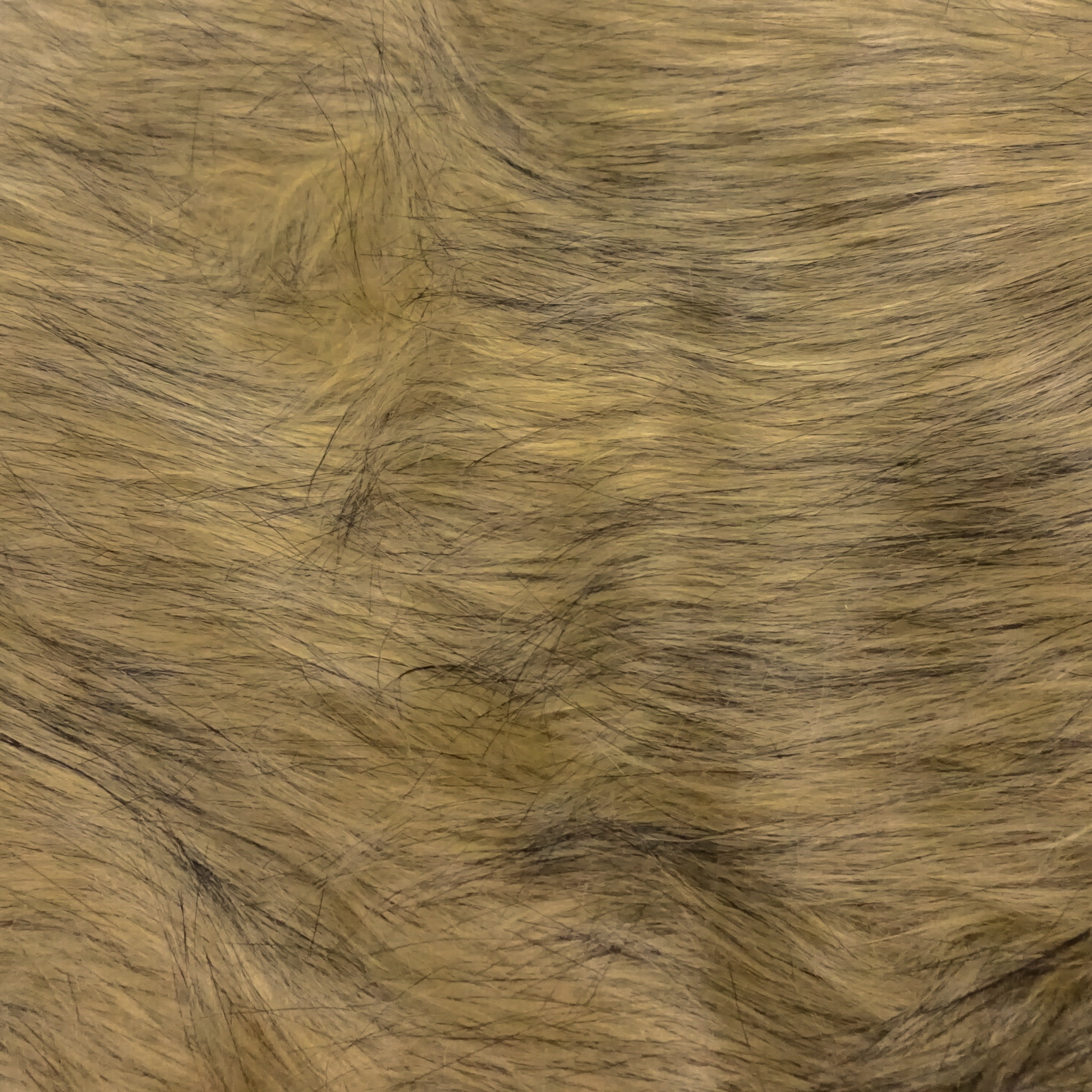 Shason Textile 63" X 2 Yards Luxury Faux Fur Wolf, Gray