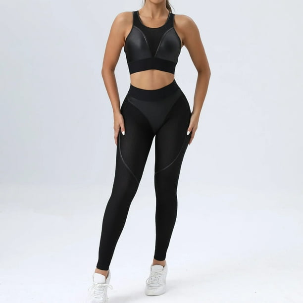 Women Suit for Fitness Mesh Gym Sets Womens Outfits Transparent