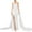 White, variant on Axiiglly Women Wedding Dress Spaghetti Strap Bodycon Maxi Dress Side Split Wrap Dresses Long formal Evening Party Bridal Gowns