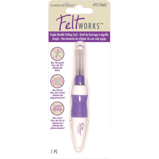 Dimensions Needlecrafts Feltworks Single Needle Felting Tool Walmart