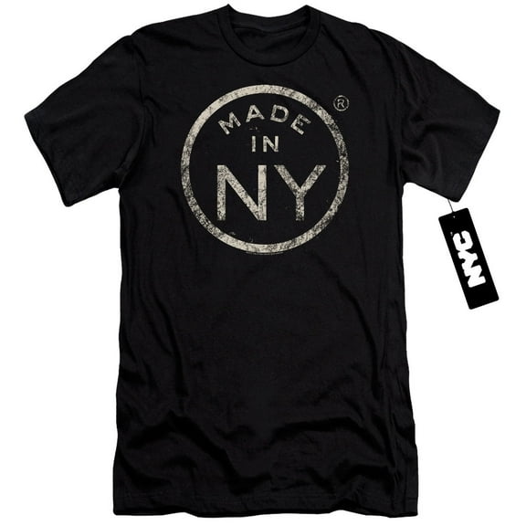 New York City Ny Made Adult 30/1 T-Shirt Black