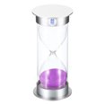 thumbnail image 1 of Unique Bargains 60 Minute Sand Timer, Sandy Clock, Count Down Sand Glass, Purple Sands, 1 of 5