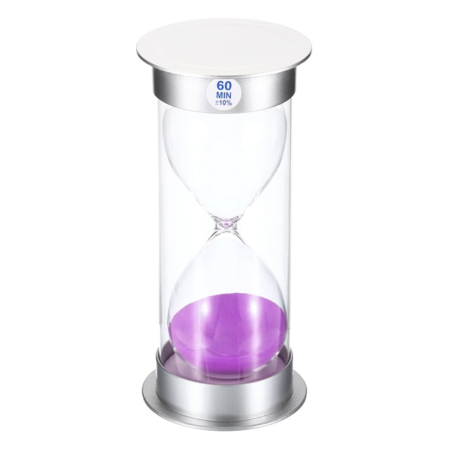 Unique Bargains 60 Minute Sand Timer, Sandy Clock, Count Down Sand Glass, Purple Sands