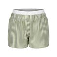 thumbnail image 6 of zbxnLI Women's Striped Pajama Shorts High Waist Casual Pj Sleep Shorts for Women Summer Lounge Shorts, 6 of 7