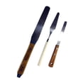 thumbnail image 3 of Pintura de 3 piezas Pintura de cuchillo Mezcla Manejo de madera Mezcla Mezcla de herramientas de arte Knives de paleta de arte para arte Mezcla de, 3 of 8