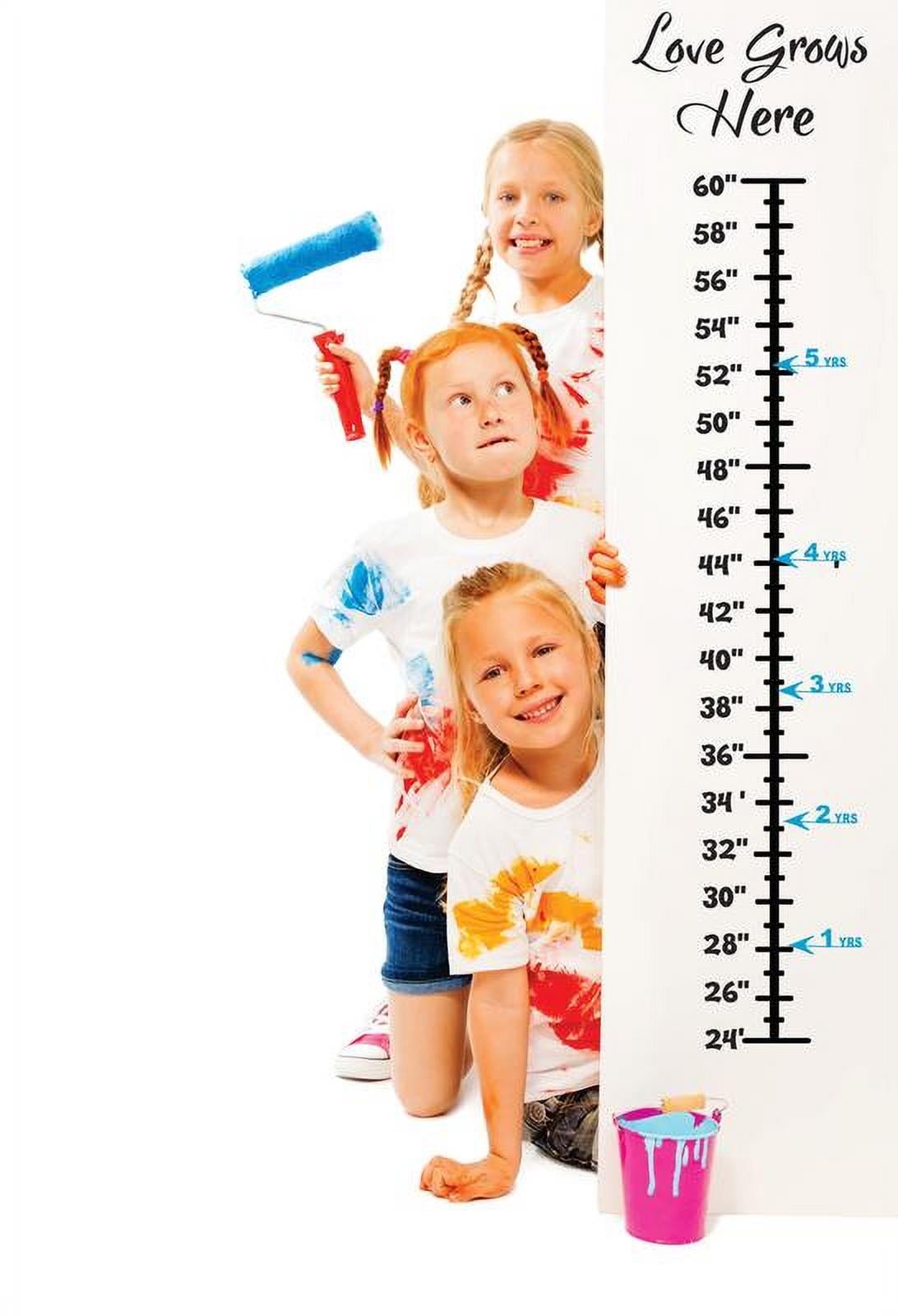 Baby Vinyl Growth Chart Decal Hanging Height Ruler Sticker For Children