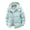 Mint Green, variant on Winter Men Puffer Jacket Lightweight Solid Color with Hood Fleece Jackets Windbreaker Zip up Warm Long Sleeve Mens Coats