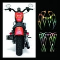 thumbnail image 3 of Furulu Motorcycle Flame Sticker For Gas Tank & Fender Decals Vinyl Laser Colorful, 3 of 5