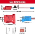 thumbnail image 4 of Power Wheels Adapter compatible Battery with Wire Harness Connector 12AWG Wire with 40A Fuse compatible Peg-Perego, 4 of 5