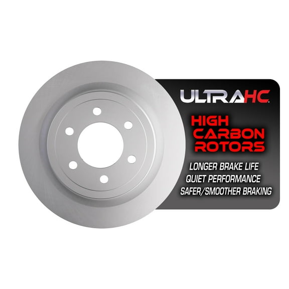 UltraHC Coated High Carbon Brake Rotor, Rear UR023878, Ford F-150 2021-2022