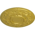 thumbnail image 3 of 28 1/8"OD x 1 3/4"P Oslo Ceiling Medallion (Fits Canopies up to 10 1/2"), Hand-Painted Rich Gold, 3 of 6