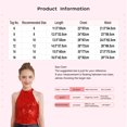 thumbnail image 7 of iiniim Girl's Glitter Sequins Jazz Ballet Hip Hop Tank Top Sleeveless Halter Neck Vest Dancewear Gold 12, 7 of 7