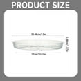 thumbnail image 3 of house plant accessories, plant trays to catch water - Loetky 1PC Clear Plastic Plant Saucer Tray for Indoor and Outdoor Pots, Deep Drip Catcher for Windowsill, Desk and Balcony, 12.5"x12.5", 3 of 9