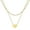 Mint Green, variant on Necklaces & Pendants Layered Initial Necklace for Women's Original A Z Letter Love Necklace Pendant Personalized Delicate Chain Necklace Necklace Double Layer Jewelry Gift (Mint Green )