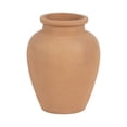 thumbnail image 4 of Decorative Terracotta Vase for Living Room Decor - Stylish Home Decor Accent for Bedroom, Office Spaces, or Table Centerpiece - Casual Flower Vase for Hallway Styling or House Decor - 11", Brown, 4 of 9