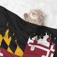 thumbnail image 7 of Dog Blanket Maryland Flag Heart Soft Dog Blankets for Small Medium Dogs Pet Cat Puppy Blanket Mat Cover, 7 of 7