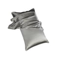 thumbnail image 2 of Funda de almohada de tela para cama, multicolor, con cordón, funda de almohada, accesorios de ropa de cama para el hogar, gris Advancent HA7060-06B, 2 of 7