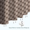 thumbnail image 6 of Brown Bigfoot Pattern Shower Curtain 36"x72" ,Bathroom Decorative Shower Curtains Set with 12 Hooks,Modern Waterproof Washable Shower Curtain, 6 of 6