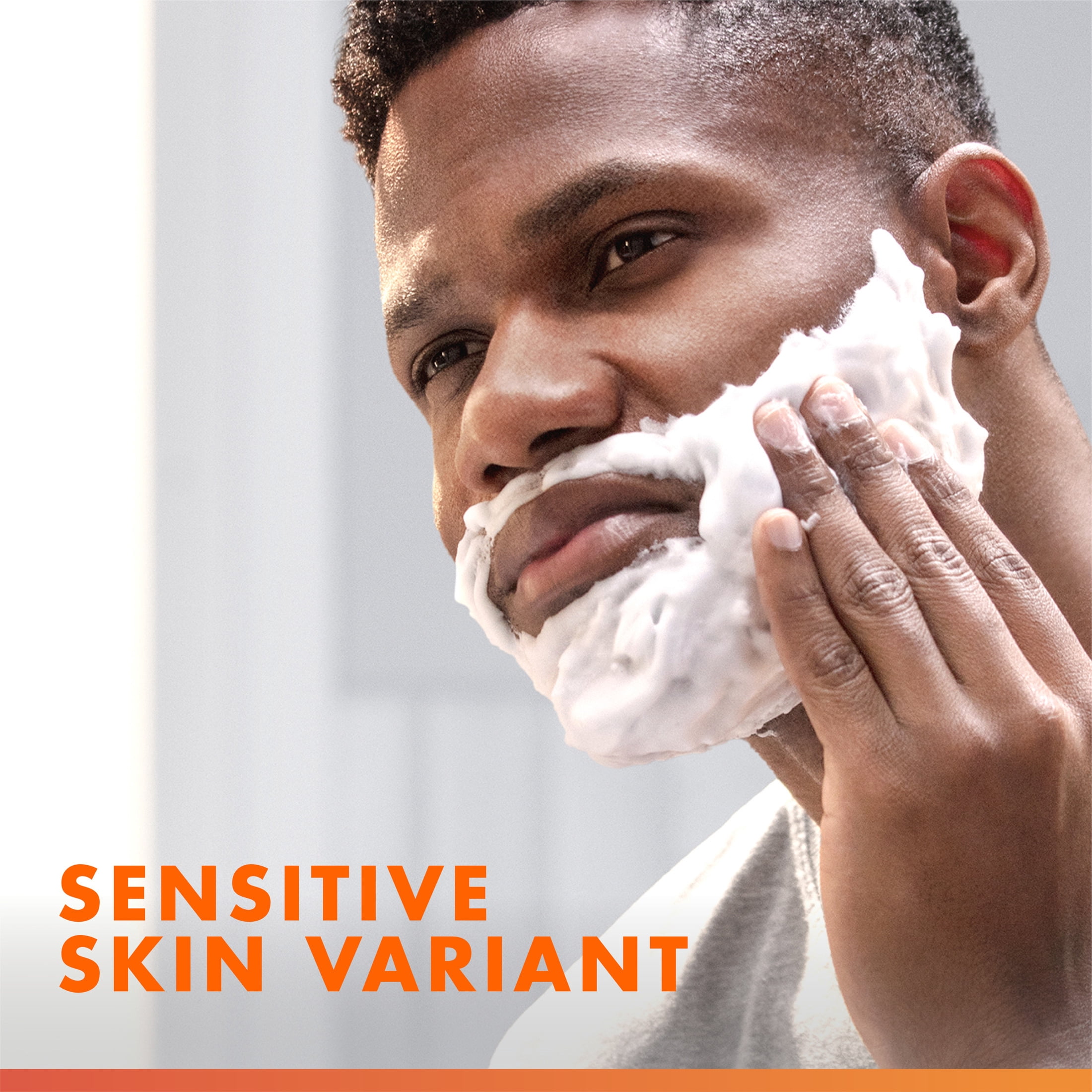 Gillette Fusion Shave Gel, Sensitive Skin Shaving Gel with Almond Oil for Men, 7 oz Pack of 2