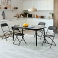 thumbnail image 3 of JIOABL 4-Piece Folding Chair Set with Non-Slip Feet, 330 lbs. Weight Capacity, for Home and Office Use, for Indoor and Outdoor Activities, Black, 3 of 8