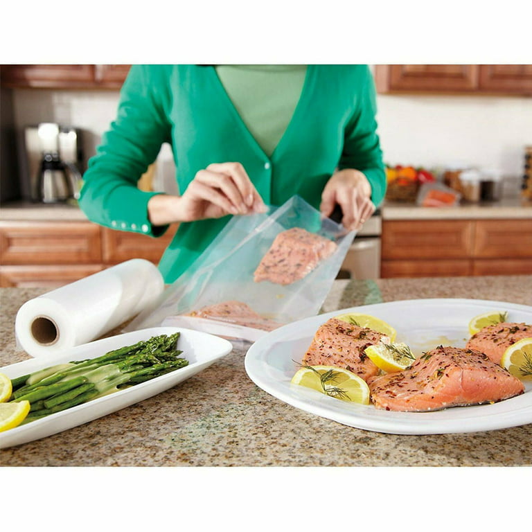 8 Pack Vacuum Sealer Bags 11 x 50' Rolls, Kitchen Food Meat Saver Storage  Bags, Embossed, BPA Free,Commercial Grade for vac storage,Meal Prep or Sous  Vide 