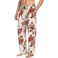 thumbnail image 3 of Mens Pajama Pants - Soft Sleep & Lounge Pants for Men, Retro hockey player stick cool Cuteness Casual PJ Bottoms Pants with Pockets, 3 of 5
