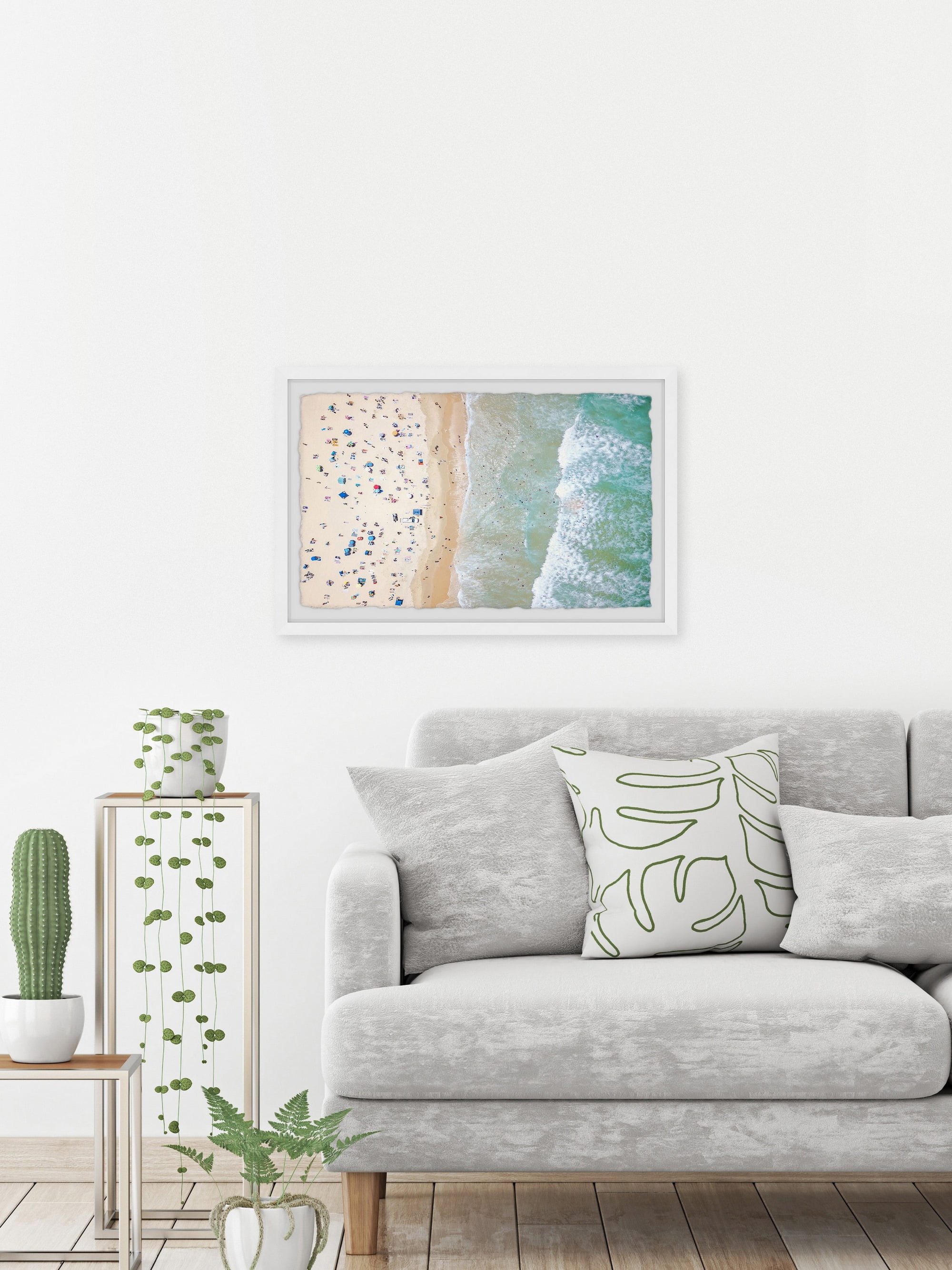 Marmont Hill Crowded Summer Framed Wall Art