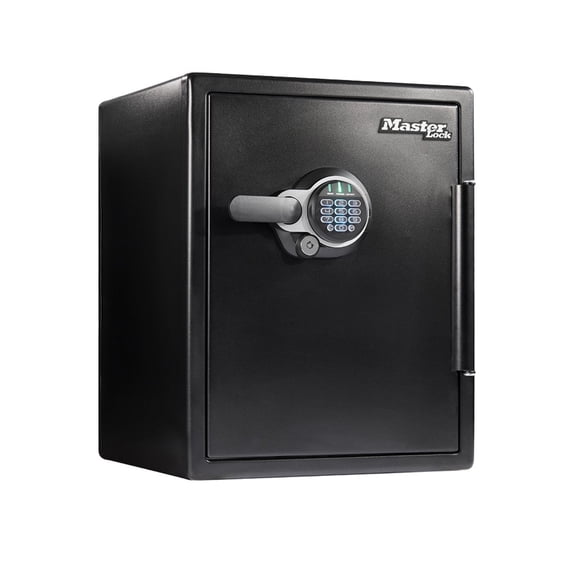 Master Lock STW205GYCML Premium 2-Hour Fireproof Safe with Digital Keypad, 2.0 cu-ft, Black