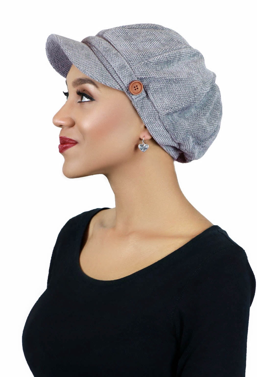 Newsboy Cap For Women Cancer Headwear Chemo Hat Ladies Head  display picture 2