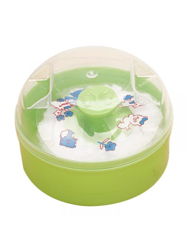 Lavaport 1pcs Baby Body Cosmetic Powder Puff Sponge Box Case Container,9.5*6.5cm