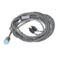 thumbnail image 2 of Cable de actualización de sonido de repuesto, cobre plateado de 4 núcleos con enchufe de 3,5mm, 2,5mm y 4,4mm para auriculares Sennheiser IE40 Pro, 2 of 5