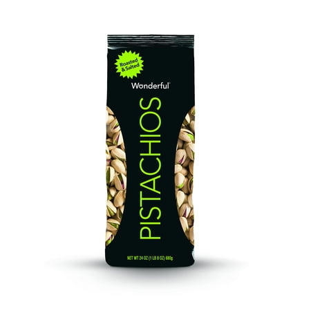 Salted California Pistachios - Wonderful Pistachios, Roasted & Salted, 24 Oz