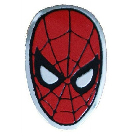 C&D Visionary Spiderman Spidey Head Metal Sticker, 3cm, Silver