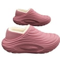 thumbnail image 4 of Qicasul Women's slipper Winter Fleece Lined Slippers Indoor Outdoor Shoes With Memory Foam Comfort Arch Support Pink US Size:9, 4 of 4