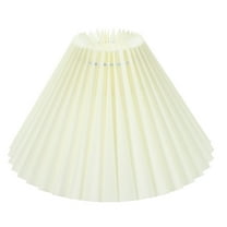 Supvox Barrel Fabric Lamp Shade 2pcs Pleated Chandelier Shades for Table Floor and Desk Lamps