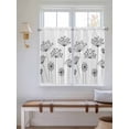 thumbnail image 2 of Black Dandelion Living Room Curtains 2 Panel, Spring Country Modern Minimalist Flower Cafe Window Treatment, Farmhouse Bedroom Bathroom Kitchen Curtains Drapes 104"x54", 2 of 6