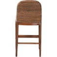 thumbnail image 6 of Seagrass & Acacia Wood Counter Stool - Modern Bohemian Kitchen Bar Height, 6 of 12
