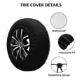 thumbnail image 2 of Susaid Fresh Coconut Splash Print Tire Covers,Waterproof Anti-UV Snow Sun Rain Tire Covers for RV,Truck, SUV, Trailer, Camper-16 inch, 2 of 6
